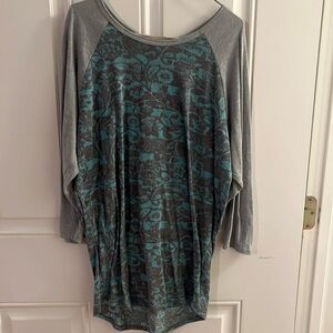 XL Lu La Roe Randy - Grey and Teal